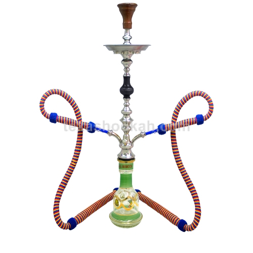 2 Hose KM Hookah Green